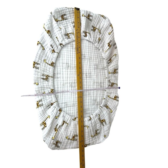 Aden + Anais Set‎ of 2 Adorable Giraffe Baby Changing Pad Covers White Cotton - Picture 6 of 9